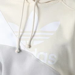 Nouveau 😀 Sweat Capuche Femme HC7037 Beige de Adidas Originals 🎁 -Pas Cher adidas Magasin adidas 306960 HC7037 20220310T150902 02