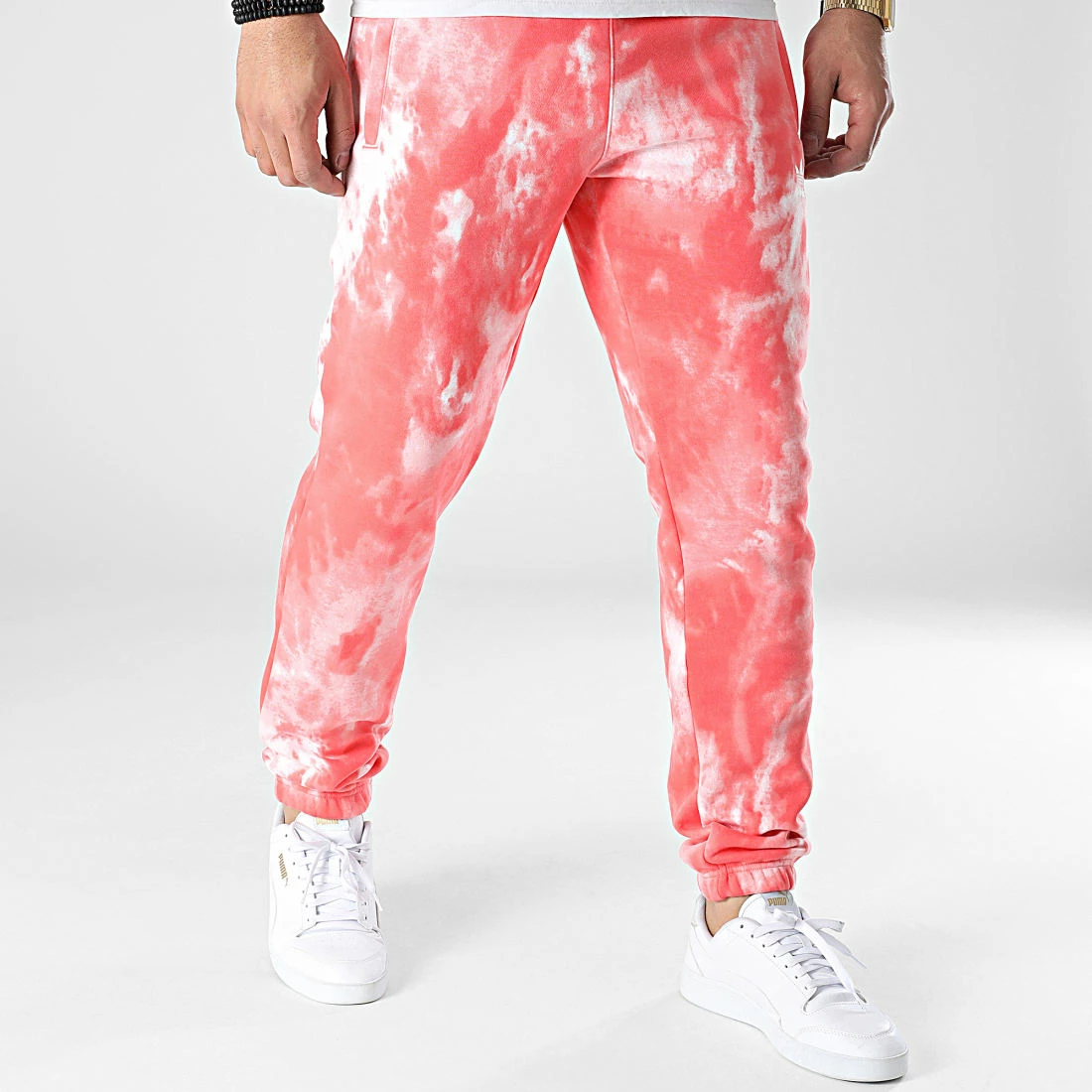 Sortie ❤️ Pantalon Jogging Essentials HE9440 Rouge Blanc de adidas 😉 5 Sortie ❤️ Pantalon Jogging Essentials HE9440 Rouge Blanc de adidas 😉 – Image 3