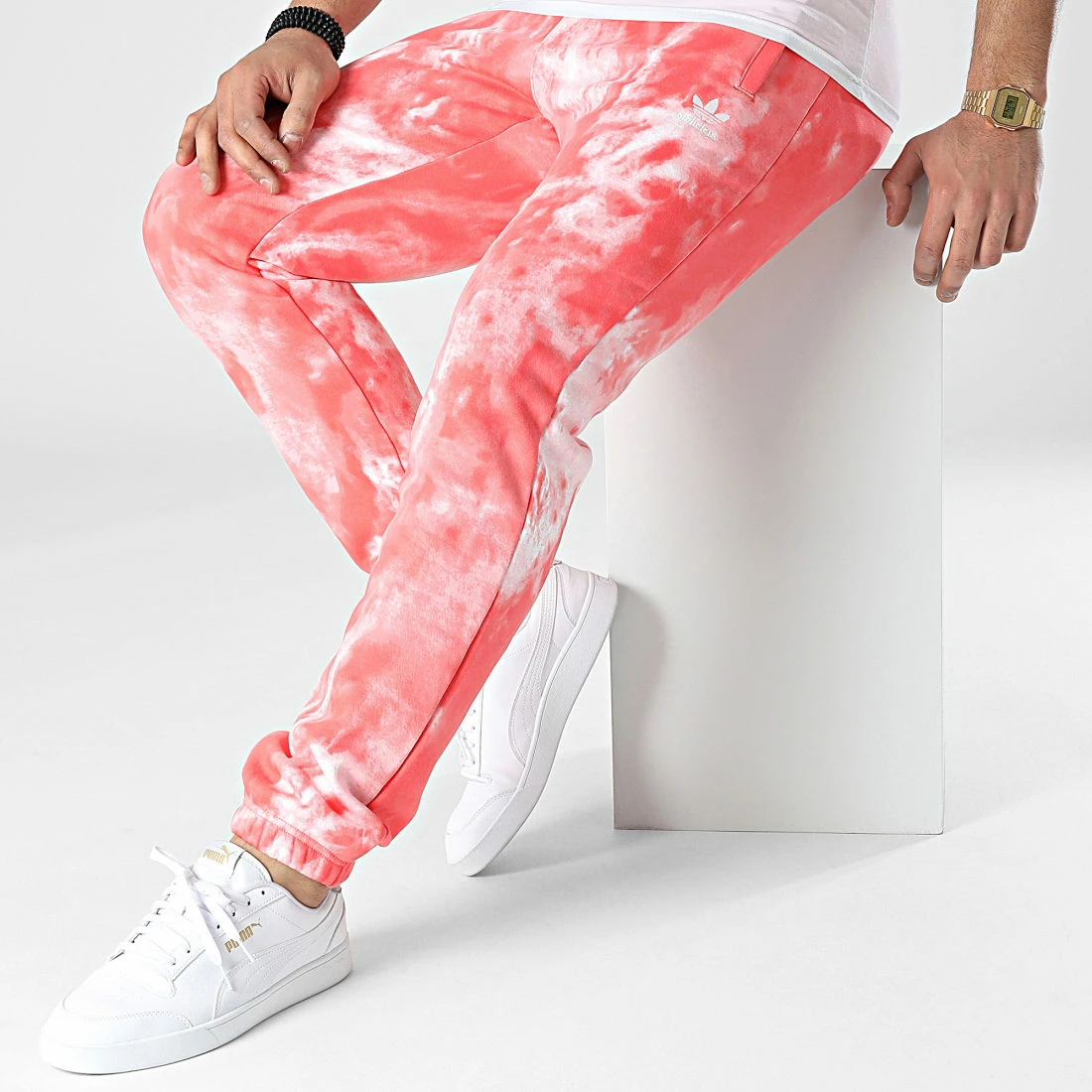 Sortie ❤️ Pantalon Jogging Essentials HE9440 Rouge Blanc de adidas 😉 7 Sortie ❤️ Pantalon Jogging Essentials HE9440 Rouge Blanc de adidas 😉 – Image 5