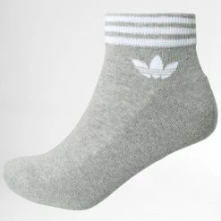 Remise ⌛ Lot De 3 Paires De Chaussettes Trefoil Ankle HC9550 Noir Blanc Gris Chiné de Adidas Originals ❤️ -Pas Cher adidas Magasin adidas 308364 HC9550 20220317T121434 02