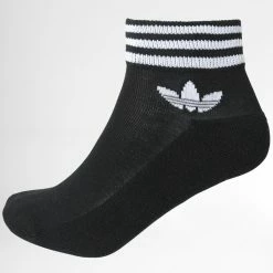 Remise ⌛ Lot De 3 Paires De Chaussettes Trefoil Ankle HC9550 Noir Blanc Gris Chiné de Adidas Originals ❤️ -Pas Cher adidas Magasin adidas 308364 HC9550 20220317T121436 04