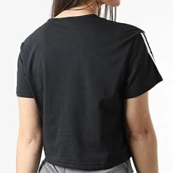 Remise ⭐ Tee 👕 Shirt Femme Crop HA1192 Noir de Adidas Performance 🤩 -Pas Cher adidas Magasin adidas 308530 HA1192 20220310T161332 06