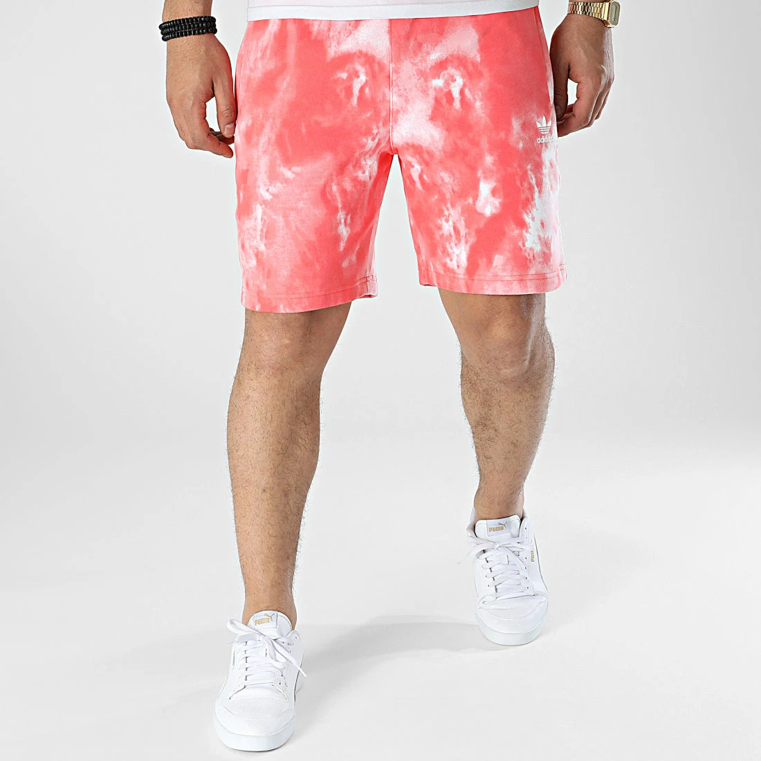 Remise 😍 Short Jogging Tie Dye HG3908 Rose Blanc de Adidas Originals 💯 5 Remise 😍 Short Jogging Tie Dye HG3908 Rose Blanc de Adidas Originals 💯 – Image 3
