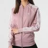 Nouveau ❤️ Veste Zippée Femme A Bandes HE9563 Rose de Adidas Originals 🔥