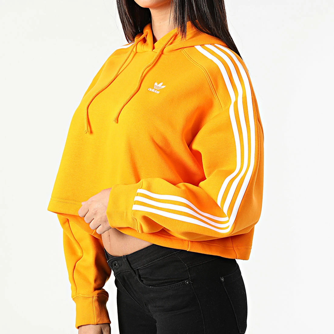 Remise 💯 Sweat Capuche Femme Crop HC2015 Orange de Adidas Originals 👏 6 Remise 💯 Sweat Capuche Femme Crop HC2015 Orange de Adidas Originals 👏 – Image 4