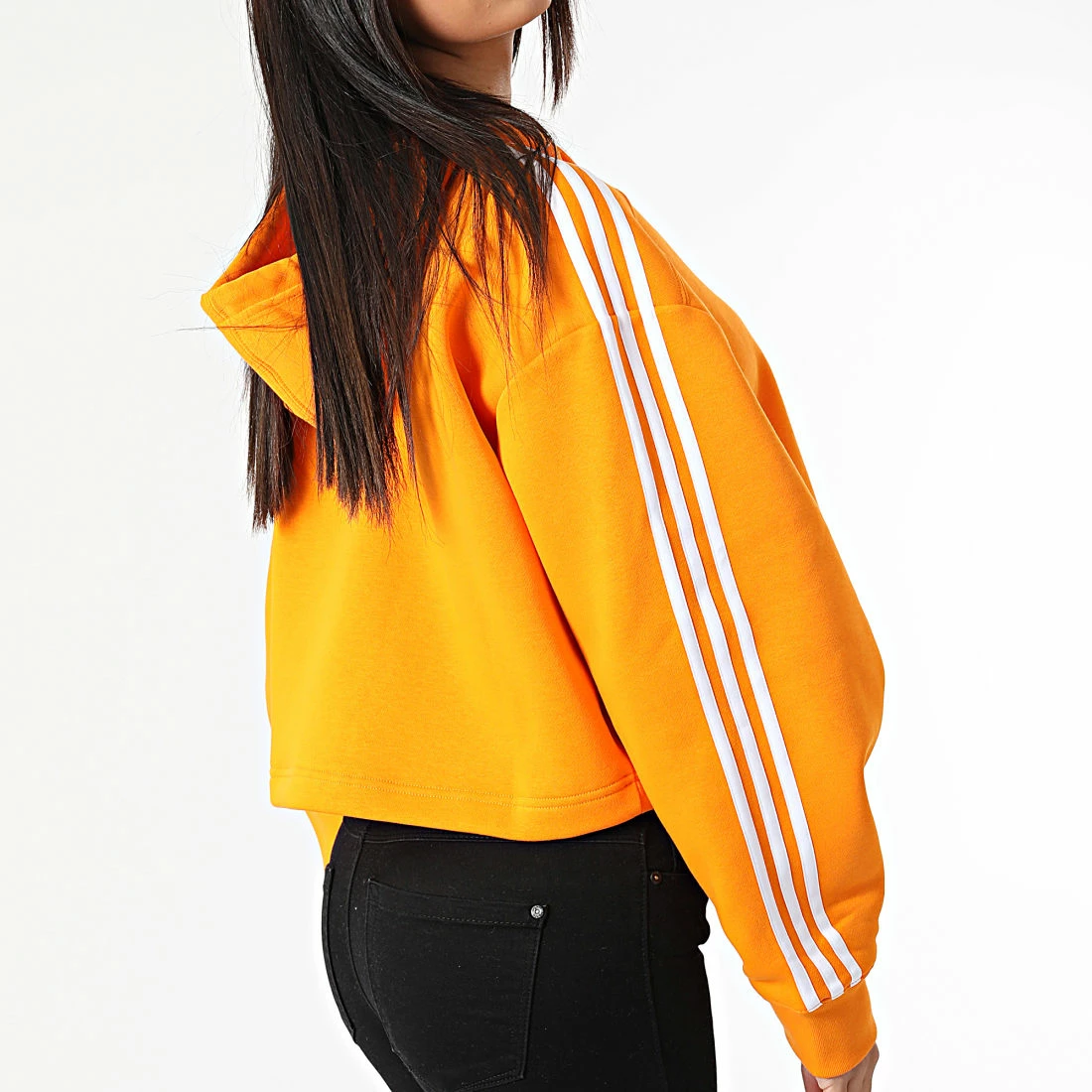 Remise 💯 Sweat Capuche Femme Crop HC2015 Orange de Adidas Originals 👏 7 Remise 💯 Sweat Capuche Femme Crop HC2015 Orange de Adidas Originals 👏 – Image 5
