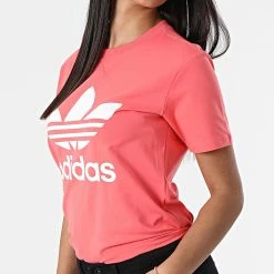 Meilleure affaire 🔥 Tee 👕 Shirt Femme Trefoil HE7871 Rose de Adidas Originals 🥰 -Pas Cher adidas Magasin adidas 312801 HE7871 20220415T155124 05