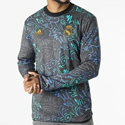 Vente flash ✔️ Sweat Crewneck Real 21 H59009 Gris Anthracite de Adidas Performance 👍