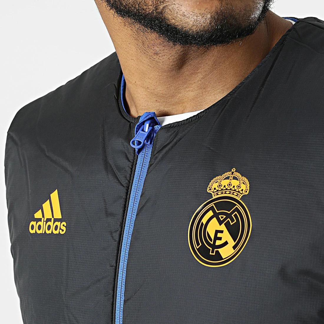 Acheter 🎉 Doudoune Sans Manches Réversible Real HG8685 Bleu Roi Noir de Adidas Performance 🎁 4 Acheter 🎉 Doudoune Sans Manches Réversible Real HG8685 Bleu Roi Noir de Adidas Performance 🎁 – Image 2