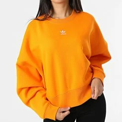 Acheter 💯 Sweat Crewneck Femme HF7477 Orange de Adidas Originals ✔️