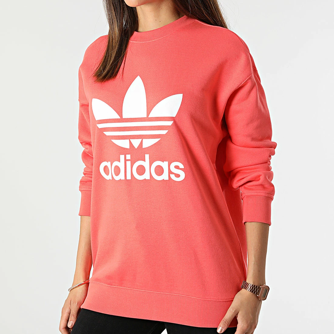 Promo ❤️ Sweat Crewneck Femme HE9537 Rose de Adidas Originals 🛒 5 Promo ❤️ Sweat Crewneck Femme HE9537 Rose de Adidas Originals 🛒 – Image 3