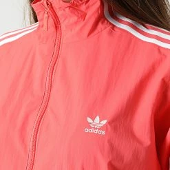 De gros 👍 Veste Zippée Femme HF7461 Rose de Adidas Originals ❤️ -Pas Cher adidas Magasin adidas 316246 HF7461 20220512T160557 02
