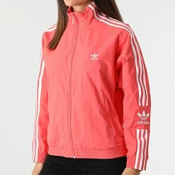 De gros 👍 Veste Zippée Femme HF7461 Rose de Adidas Originals ❤️ -Pas Cher adidas Magasin adidas 316246 HF7461 20220512T160601 05