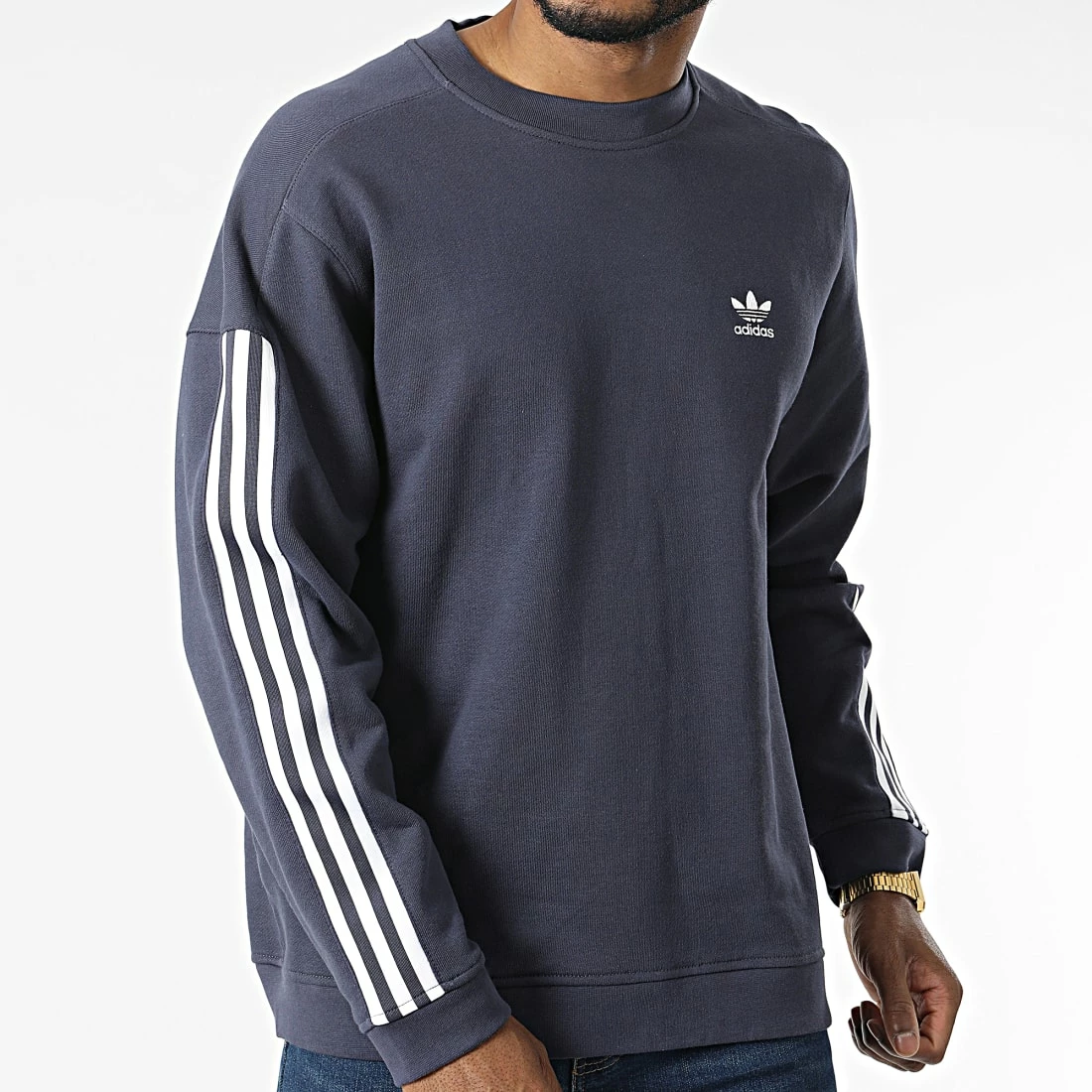 Les meilleures critiques de ❤️ Sweat Crewneck A Bandes HC1997 Bleu Marine de Adidas Originals 🛒 7 Les meilleures critiques de ❤️ Sweat Crewneck A Bandes HC1997 Bleu Marine de Adidas Originals 🛒 – Image 5