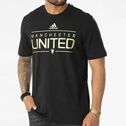 Offres 🎁 Tee 👚 Shirt Manchester United FC HG1246 Noir Doré de Adidas Performance 🧨 -Pas Cher adidas Magasin adidas 318708 HG1246 20220512T091507 03