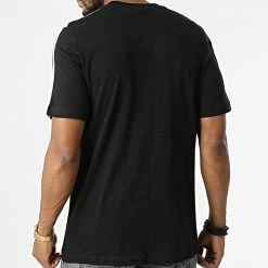 Meilleure vente 🎉 Tee 👚 Shirt A Bandes United HF4906 Noir de Adidas Originals 😀 -Pas Cher adidas Magasin adidas 319168 HF4906 20220517T161306 04