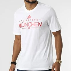 Meilleure affaire ⌛ Tee 👚 Shirt FC Bayern GR HG1241 Blanc de Adidas Performance 🥰