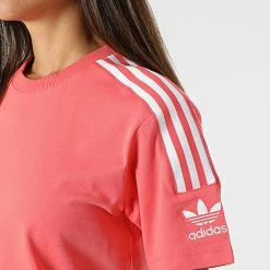 Grosses soldes 😉 Tee 👚 Shirt A Bandes Femme HF7455 Saumon de Adidas Originals ⭐ -Pas Cher adidas Magasin adidas 319609 HF7455 20220518T151304 02