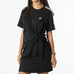 Meilleur prix 🌟 Robe Tee 👚 Shirt Femme A Bandes HG6416 Violet de Adidas Originals 👏 -Pas Cher adidas Magasin adidas 319686 HG6416 20220530T160559 03