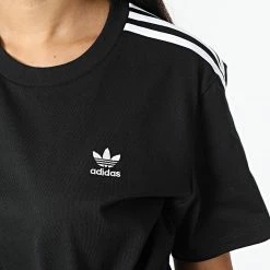 Meilleur prix 🌟 Robe Tee 👚 Shirt Femme A Bandes HG6416 Violet de Adidas Originals 👏 -Pas Cher adidas Magasin adidas 319686 HG6416 20220530T160600 04