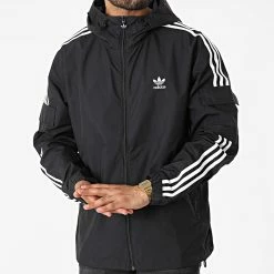 Meilleure vente ⭐ Veste Zippée Capuche A Bandes GN3475 Noir de Adidas Originals 😍 10 Meilleure vente ⭐ Veste Zippée Capuche A Bandes GN3475 Noir de Adidas Originals 😍 -Pas Cher adidas Magasin adidas 320347 GN3475 20220530T160753 03