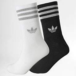 Les meilleures critiques de ⭐ Lot De 2 Paires De Chaussettes Crew HC9543 Noir Blanc de Adidas Originals 😀