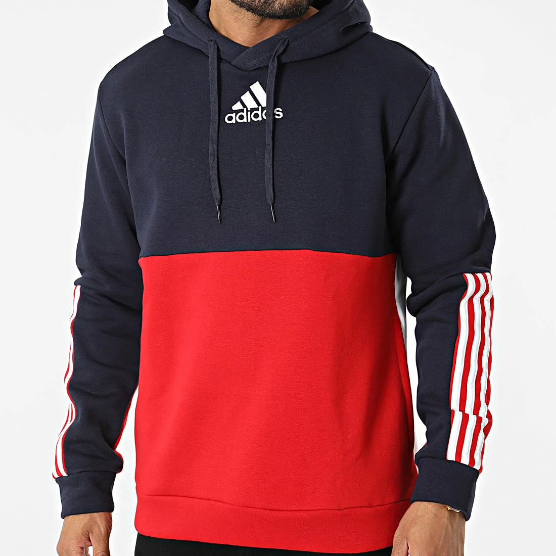 Le moins cher 🌟 Sweat Capuche A Bandes HL1983 Rouge Bleu Marine Blanc de Adidas Performance ⭐ 3 Le moins cher 🌟 Sweat Capuche A Bandes HL1983 Rouge Bleu Marine Blanc de Adidas Performance ⭐