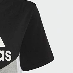 De gros 👍 Tee 👚 Shirt Enfant HA4025 Noir Gris de Adidas Performance 🧨 -Pas Cher adidas Magasin adidas 321470 HA4025 20220524T161547 03
