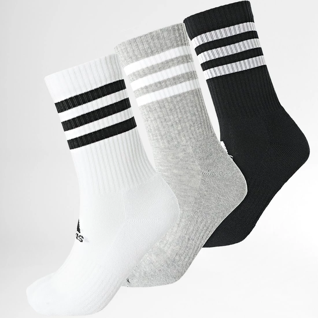 Vente flash 🛒 Lot De 3 Paires De Chaussettes 3 Stripes Cush Crew DZ9345 Noir Blanc Gris Chiné de Adidas Performance 🛒 3 Vente flash 🛒 Lot De 3 Paires De Chaussettes 3 Stripes Cush Crew DZ9345 Noir Blanc Gris Chiné de Adidas Performance 🛒