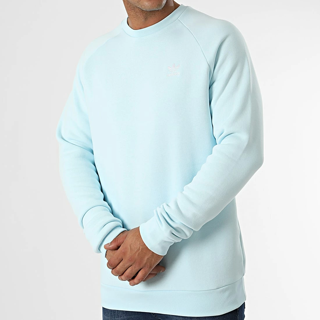 Coupon 😍 Sweat Crewneck Essential HJ7990 Bleu Clair de Adidas Originals ⭐ 5 Coupon 😍 Sweat Crewneck Essential HJ7990 Bleu Clair de Adidas Originals ⭐ – Image 3