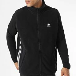 Coupon 🎁 Veste Zippée Sans Manches 3 Stripes HK7393 Noir de Adidas Originals ✔️ -Pas Cher adidas Magasin adidas 321814 HK7392 20220609T114532 05