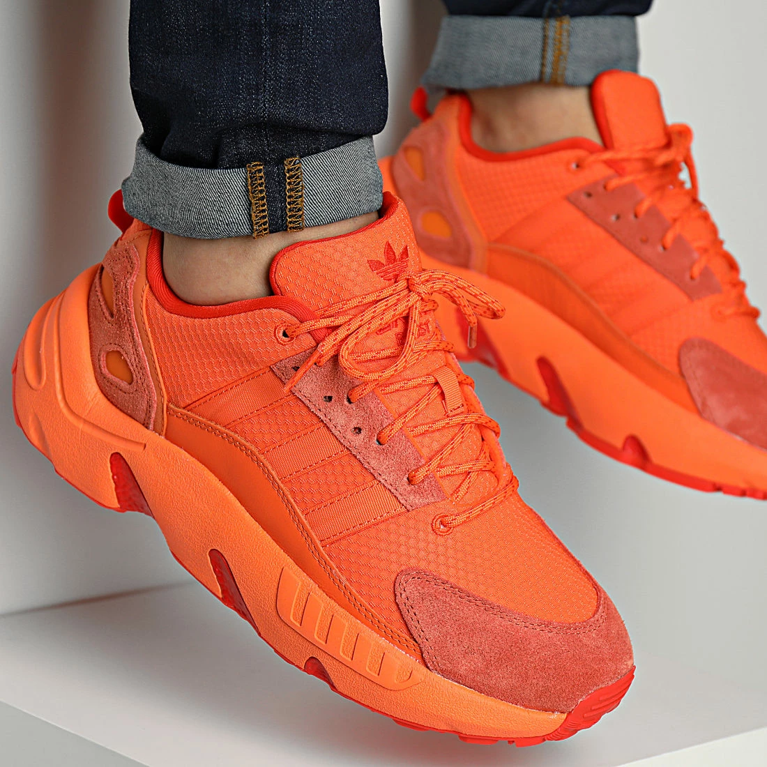 Sortie ⌛ Baskets ZX 22 Boost GY6699 Semi Solar Orange Bold Orange de Adidas Originals ❤️ 3 Sortie ⌛ Baskets ZX 22 Boost GY6699 Semi Solar Orange Bold Orange de Adidas Originals ❤️