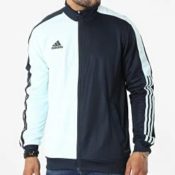 Les meilleures critiques de 🎉 Veste Zippée A Bandes Tiro HN5599 Bleu Marine Bleu Clair de Adidas Performance 👍