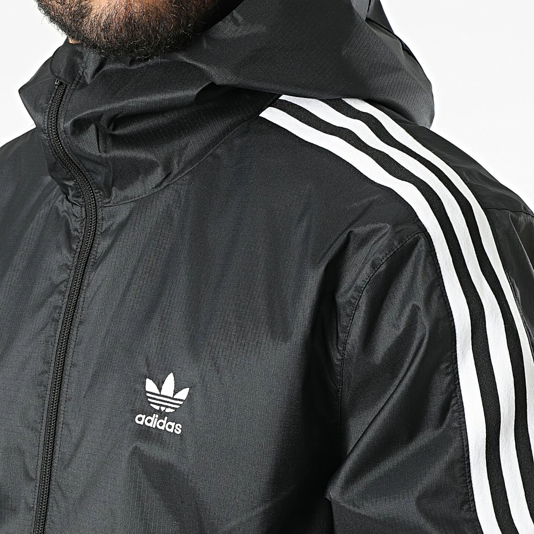 Tout neuf 👍 Veste Zippée A Bandes Lock Up HC2006 Noir de Adidas Originals 🎉 4 Tout neuf 👍 Veste Zippée A Bandes Lock Up HC2006 Noir de Adidas Originals 🎉 – Image 2