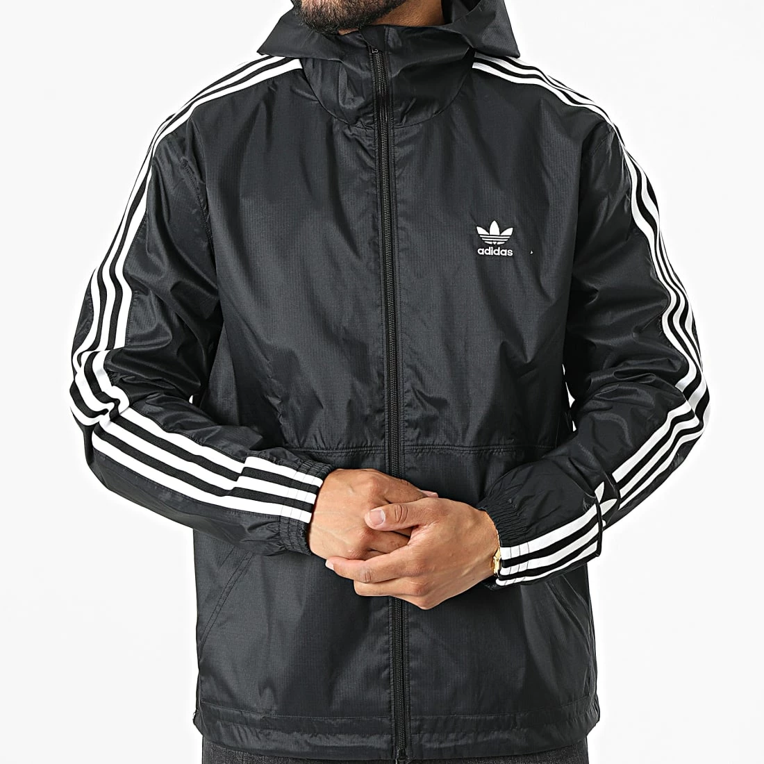 Tout neuf 👍 Veste Zippée A Bandes Lock Up HC2006 Noir de Adidas Originals 🎉 5 Tout neuf 👍 Veste Zippée A Bandes Lock Up HC2006 Noir de Adidas Originals 🎉 – Image 3