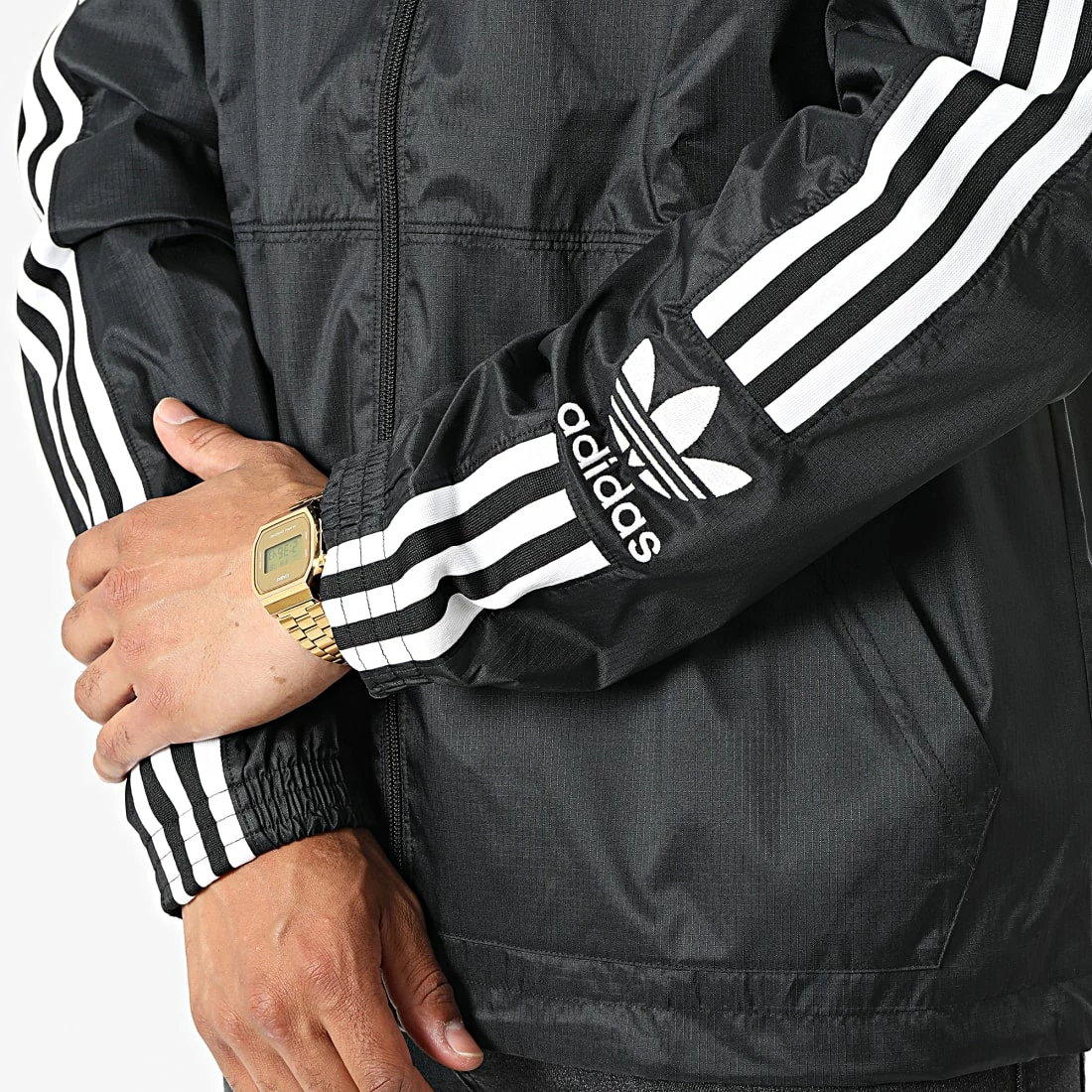 Tout neuf 👍 Veste Zippée A Bandes Lock Up HC2006 Noir de Adidas Originals 🎉 8 Tout neuf 👍 Veste Zippée A Bandes Lock Up HC2006 Noir de Adidas Originals 🎉 – Image 6