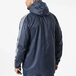 Meilleure affaire 🤩 Veste Zippée A Bandes Lock Up HC2006 Bleu Marine de Adidas Originals 🔔 -Pas Cher adidas Magasin adidas 322150 HC2007 20220614T143901 04