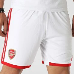 Offres 🥰 Short Jogging A Bandes Arsenal FC H25652 Blanc de Adidas Performance 😉 -Pas Cher adidas Magasin adidas 322167 H25652 20220608T142040 05