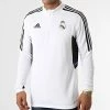 Bon marché 🎉 T-shirt Col Zippé A Manches Longues Real Madrid HA2582 Blanc de Adidas Performance ❤️ -Pas Cher adidas Magasin adidas 322197 HA2582 20220614T143339 01