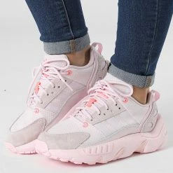 Coupon 🎉 Baskets Femme ZX 22 Boost GY6712 Almost Pink Clear Pink Acid Red de Adidas Originals 💯
