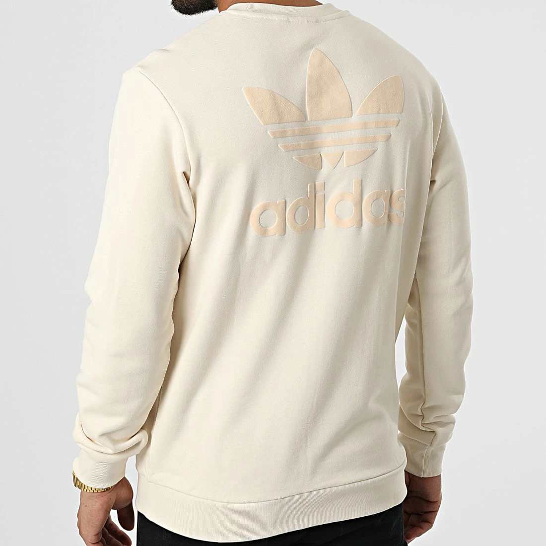 Sortie ⌛ Sweat Crewneck Trefoil HK2794 Beige de Adidas Originals 😉 6 Sortie ⌛ Sweat Crewneck Trefoil HK2794 Beige de Adidas Originals 😉 – Image 4