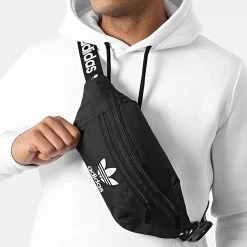 Grosses soldes 👍 Sac Banane HK2633 Noir de Adidas Originals 🌟 -Pas Cher adidas Magasin adidas 322678 HK2633 20220609T150313 02