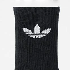 Promo 😍 Lot De 3 Paires De Chaussettes Cush Trefoil Crew HC9547 Noir de Adidas Originals 🔔 -Pas Cher adidas Magasin adidas 322756 HC9547 20220608T151002 02