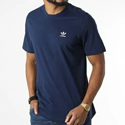 Nouveau 🌟 Tee 👕 Shirt HJ7978 Bleu Marine de Adidas Originals 👏 -Pas Cher adidas Magasin adidas 322996 HJ7978 20220620T154615 03