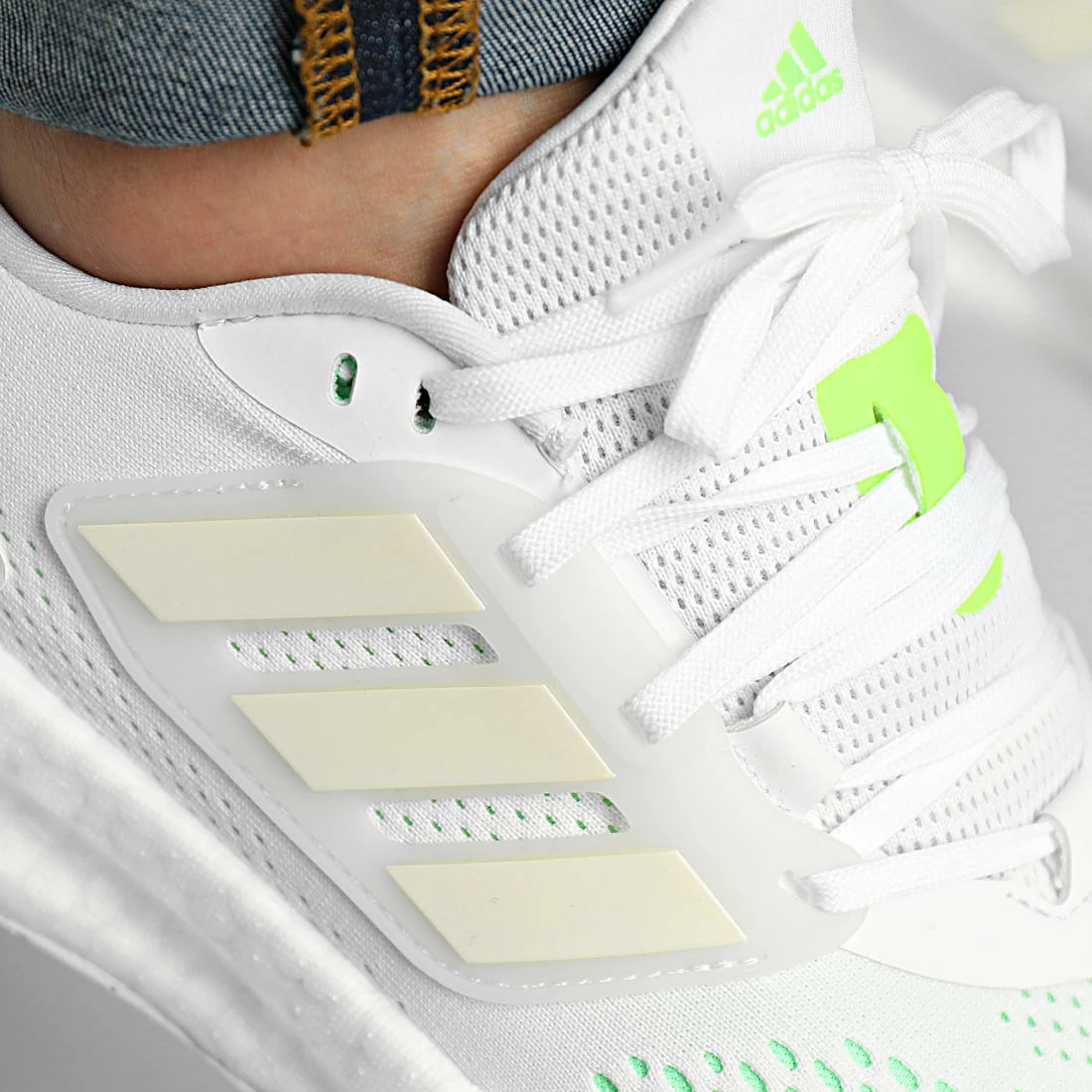 Le moins cher 🥰 Baskets PureBoost 22 GZ5175 Cloud White Beam Green de Adidas Performance ⭐ 4 Le moins cher 🥰 Baskets PureBoost 22 GZ5175 Cloud White Beam Green de Adidas Performance ⭐ – Image 2
