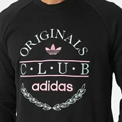 Offres 🧨 Sweat Crewneck Club Logo HR7896 Noir de Adidas Originals 🎁 -Pas Cher adidas Magasin adidas 323075 HR7896 20220613T162647 06