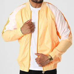 Le moins cher ✔️ Coupe-Vent 🌞 Summer HC2096 Orange de Adidas Originals 👏