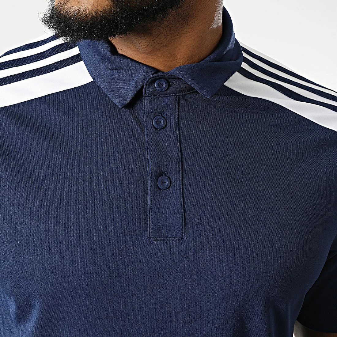 Vente flash 😀 Polo Manches Courtes De Sport HC6277 Bleu Marine de Adidas Performance 🌟 4 Vente flash 😀 Polo Manches Courtes De Sport HC6277 Bleu Marine de Adidas Performance 🌟 – Image 2