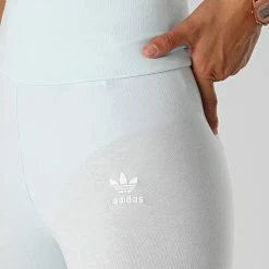 Promo ✨ Legging Femme HM1819 Bleu Clair de Adidas Originals ⌛ -Pas Cher adidas Magasin adidas 323528 HM1819 20220624T140218 02