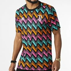 Meilleur prix ✨ Tee 👕 Shirt De Sport Juventus HB0444 Noir Rose Bleu Orange de Adidas Performance ⭐